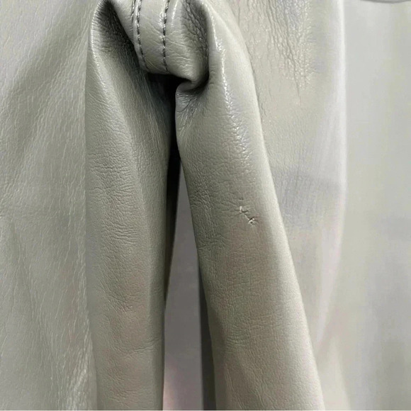 ARITZIA WILFRED MEILNA CROPPED VEGAN LEATHER PANT SAGE GREEN SZ 10 - Picture 7 of 11